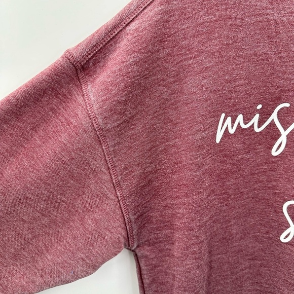 CHICKA-D Licensed Mississippi State distressed soft woman sweatshirt NWT S - Picture 3 of 13